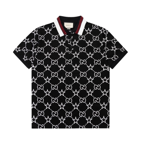 ÁO GUCCCI POLO SHIRT MÀU ĐEN UNISEX