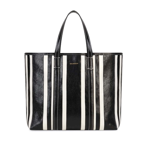 TÚI Balenciaga Women Barbes Medium East-West Shopper Bag-Black