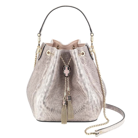 TÚI Bvlgari Women Serpenti Forever Bucket-Silver