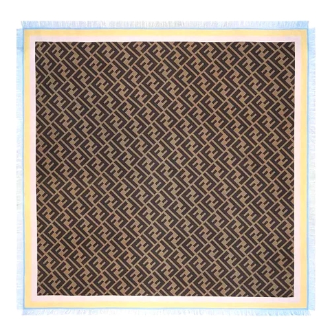 KHĂN Fendi Women Foulard FF Multicolor Silk Foulard