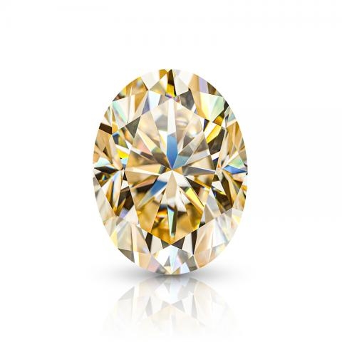KIM MOISSANITE Màu Champagne VVS1 Oval Cut Moissanite Loose(giá liên hệ)
