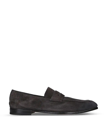 GIÀY ERMENEGILDO ZEGNA L'Asola suede penny loafers