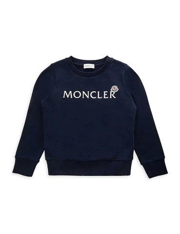 ÁO MONCLER Logo-print cotton sweatshirt 4-14 years