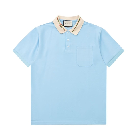 ÁO GUCCI POLO SHIRT MÀU XANH UNISEX