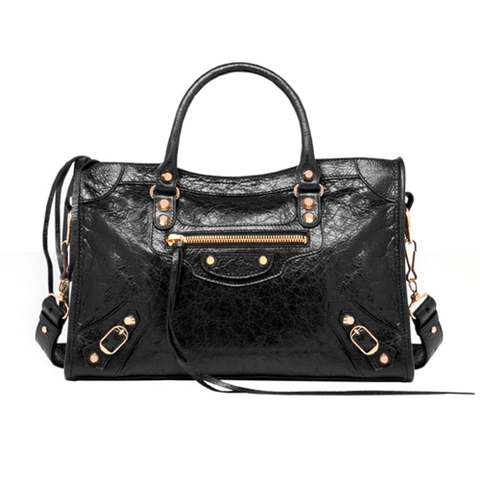 TÚI Balenciaga Women Classic Gold City S-Black