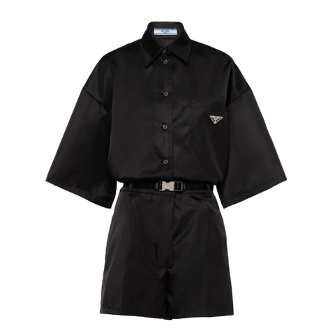 ÁO Prada Women Re-Nylon Playsuit-Black