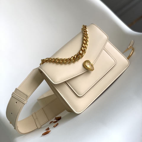 TÚI BULGARI SERPENTI FOREVER SHEEPSKIN GRAY HIGH CLASSY DA CỪU