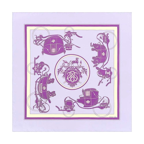 KHĂN Hermes Women Ex-Libris Scarf 90-Purple