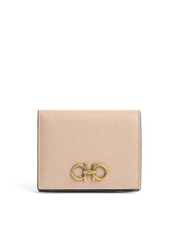VÍ SALVATORE FERRAGAMO Gancini logo-hardware leather wallet