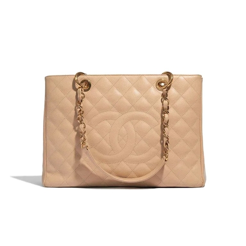 TÚI Chanel Shopping Tote GST Caviar Beige