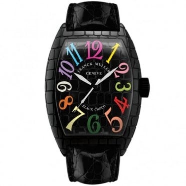 FRANCK MULLER BLACK COLOR DREAM CROCO GENTS