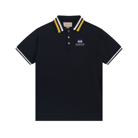 ÁO GUCCI POLO SHIRT MÀU ĐEN UNISEX