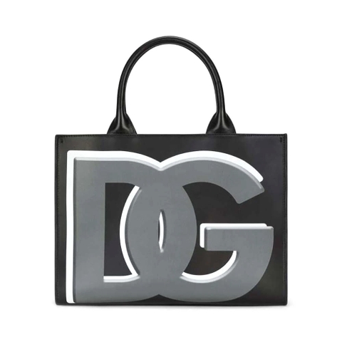TÚI Dolce Gabbana D&G Women Small Calfskin DG Daily Shopper with DG Logo Print