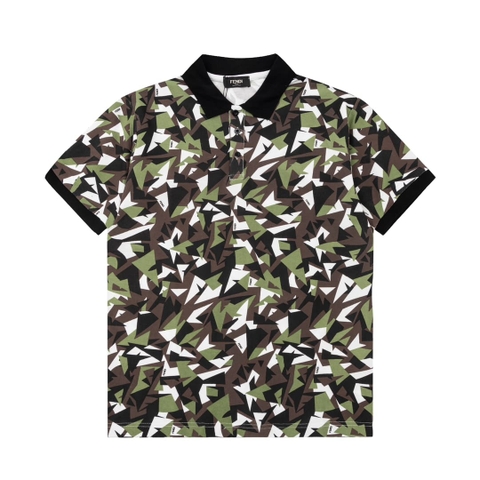 ÁO FENDI POLO SHIRT MÀU CAMOUFLAGE UNISEX