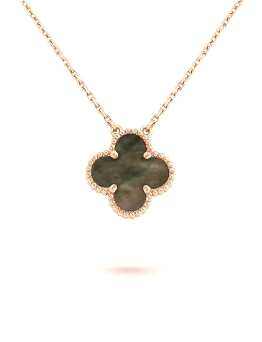 Dây chuyền VAN CLEEF & ARPELS Alhambra rose-gold mother-of-pearl pendant 18K GOLD