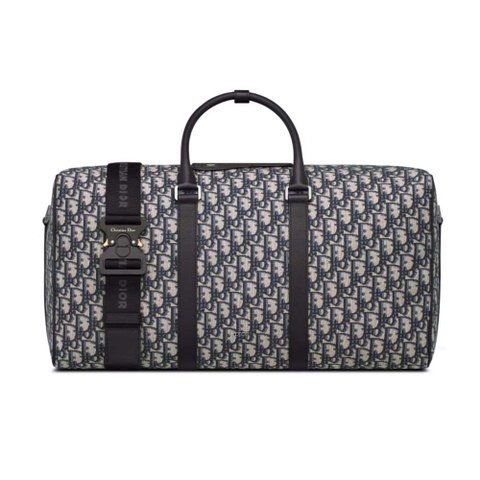 TÚI Dior Men Lingot 50 Bag Beige and Black Dior Oblique Jacquard