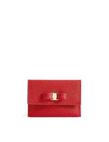 VÍ SALVATORE FERRAGAMO Vara leather card holder