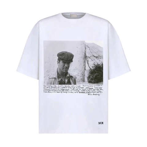 ÁO Dior and Jack Kerouac Oversized T-shirt White Cotton Jersey