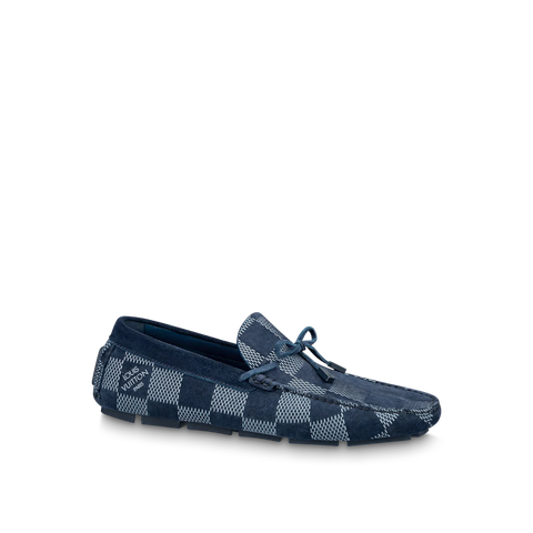 GIÀY LOUIS VUITTON LV DRIVER MOCCASIN BLUE