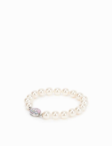 DÂY VIVIENNE WESTWOOD JEWELLERY Loelia brass and faux-pearl bracelet