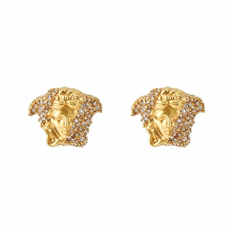 BÔNG TAI Versace Women Palazzo Dia Crystal Earrings-Gold