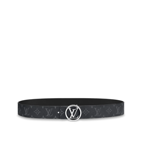 DÂY LƯNG LOUIS VUITTON LV CIRCLE 40MM REVERSIBLE BLACK 2023