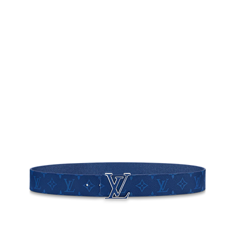 DÂY LƯNG LOUIS VUITTON LV INITIALES 40MM REVERSIBLE BLUE 2023