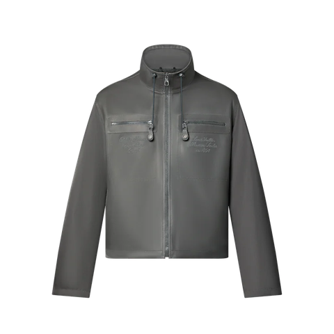 ÁO LOUIS VUITTON EMBROIDERED LEATHER MIX BLOUSON
