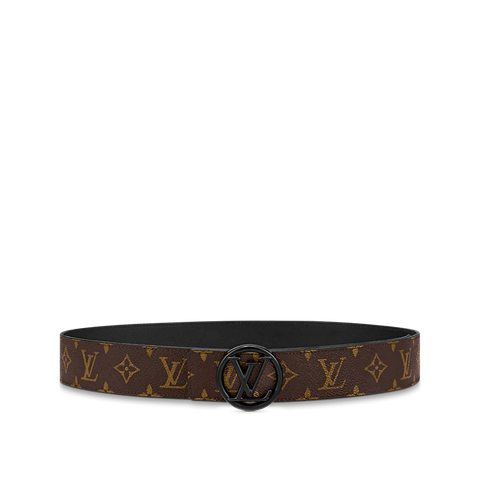 DÂY LƯNG LOUIS VUITTON LV CIRCLE 40MM REVERSIBLE BROWN 2023