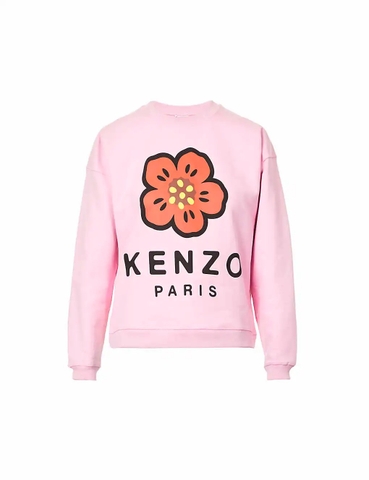 ÁO KENZO Tiger Classic brand-embroidered cotton-jersey sweatshirt