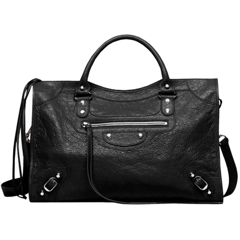 TÚI Balenciaga Women Classic City Medium Sized Lambskin Hand Carry Shoulder Bag