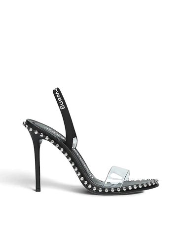 GIÀY ALEXANDER WANG Nova studded PVC logo sandals
