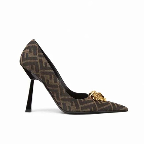 GIÀY FENDACE FF Jacquard Pumps SS2022