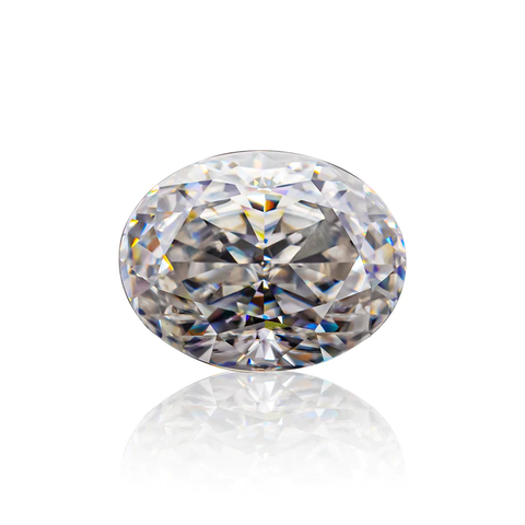 KIM CƯƠNG Oval Hybrid Cut Natural White Loose Moissanite Stone
