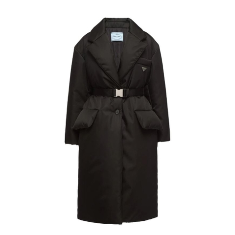 ÁO Prada Women Re-Nylon Down Coat Goose Down Padding