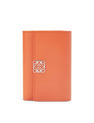VÍ LOEWE Anagram-embellished grained leather wallet