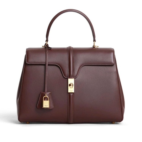 TÚI Celine Women Medium16 Bag in Satinated Calfskin-Brown
