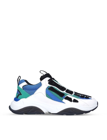 GIÀY AMIRI Bone Runner appliquéd leather and mesh low-top trainers