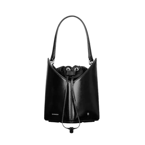 Túi Givenchy Women Mini Cut Out Bucket Bag in Box Leather-Black