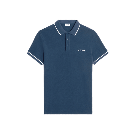 ÁO CELINE POLO SHIRT MÀU XANH UNISEX