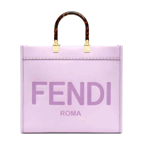 TÚI Fendi Women Sunshine Medium Lilac Leather Shopper-Purple