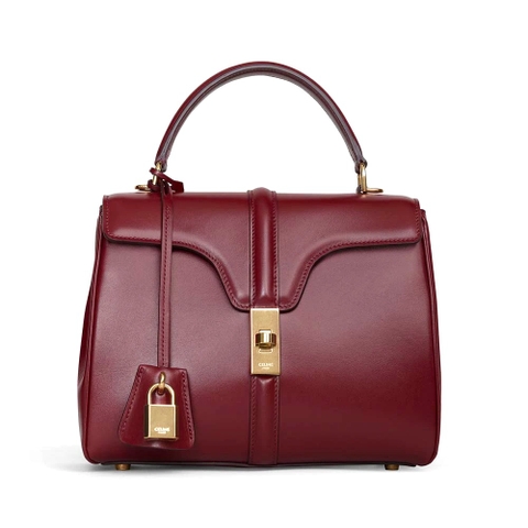 TÚI Celine Women Small 16 Bag in Satinated Calfskin-Maroon
