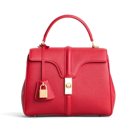TÚI Celine Women Small 16 Bag in Grained Calfskin-Red