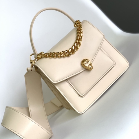 TÚI BULGARI SERPENTI FOREVER SHEEPSKIN GRAY HIGH CLASSY DA CỪU