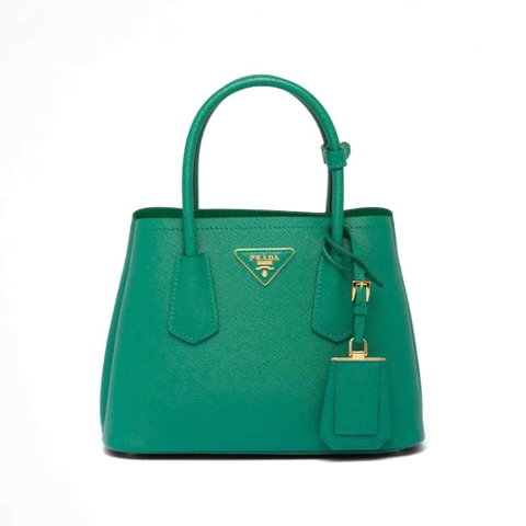 TÚI Prada Women Double Saffiano Leather Mini Bag-Black