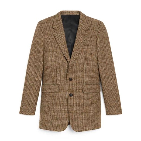 ÁO Celine Women Classic Jacket in Checked Tweed