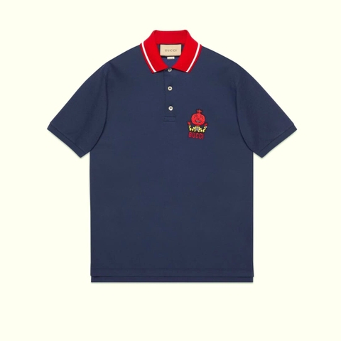 ÁO GUCCI GG POLO SHIRT MÀU XANH UNISEX