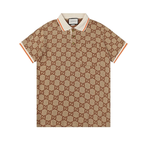 ÁO GUCCI POLO SHIRT MÀU NÂU UNISEX