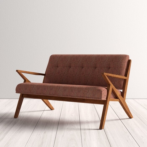 SOFA NỈ CHÂN GỖ TỰ NHIÊN Z SHAPE