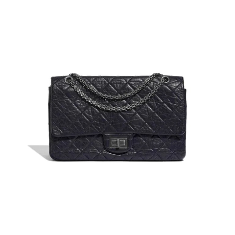 TÚI Chanel 2.55 Reissue 227 Aged Calfskin Dark Blue